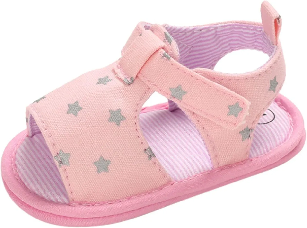 -Slip Flower Soft Toddler Crib Hollow Baby Sandals Summer Shoes Prewalker Baby Shoes Boys Slides Size 13