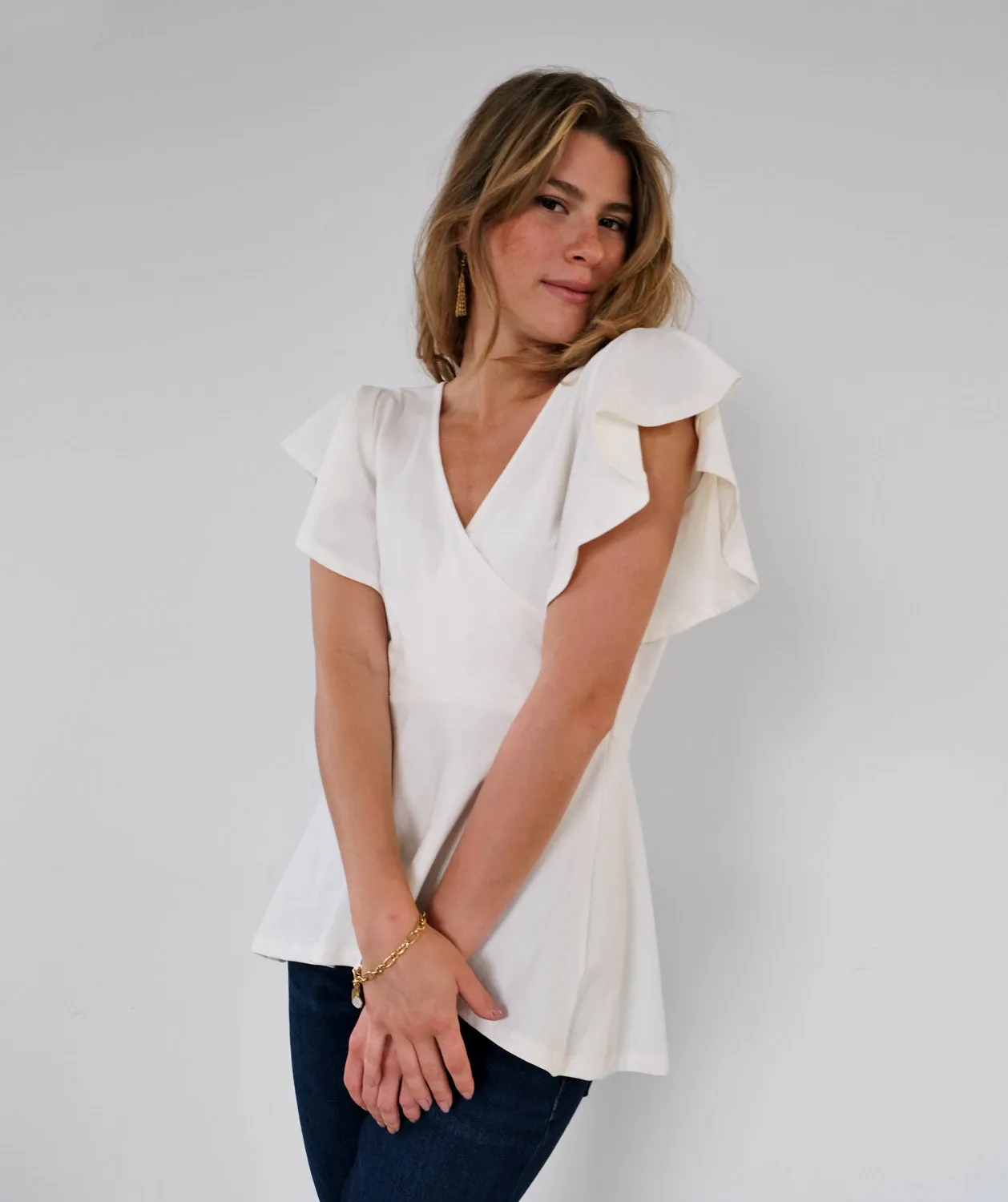 ABIGAIL top in Ivory