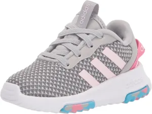 adidas Kids Racer TR 2.0 Running Shoe, Grey/Clear Pink/Rose Tone, 5 US Unisex Toddler
