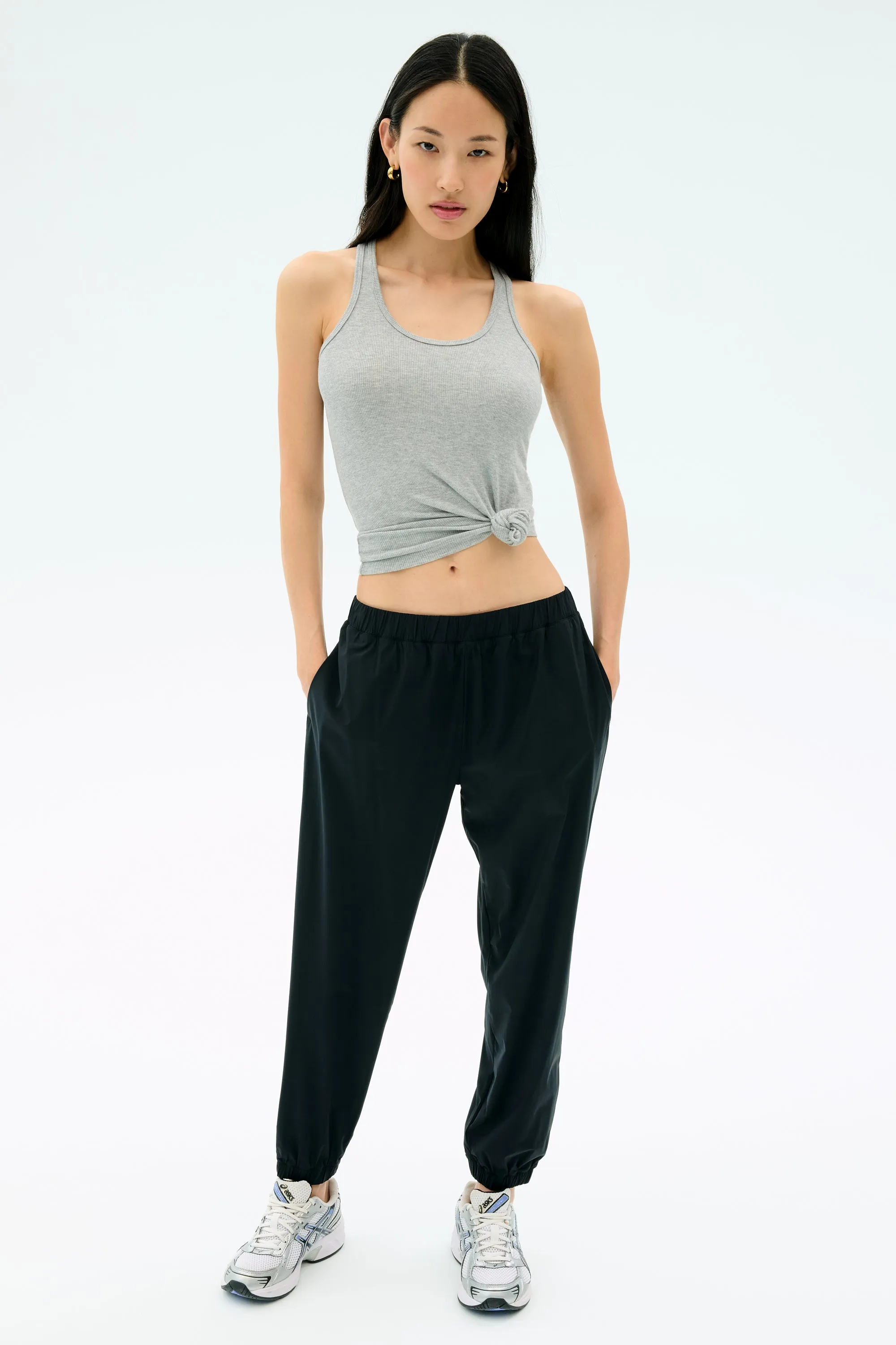 Ashby Rib Tank - Lt. Heather Grey