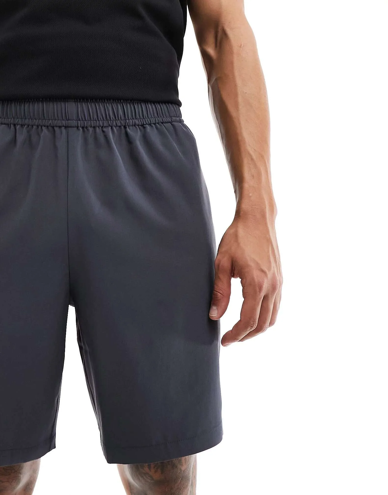 ASOS Icon 7" Quick Dry Training Shorts in Charcoal