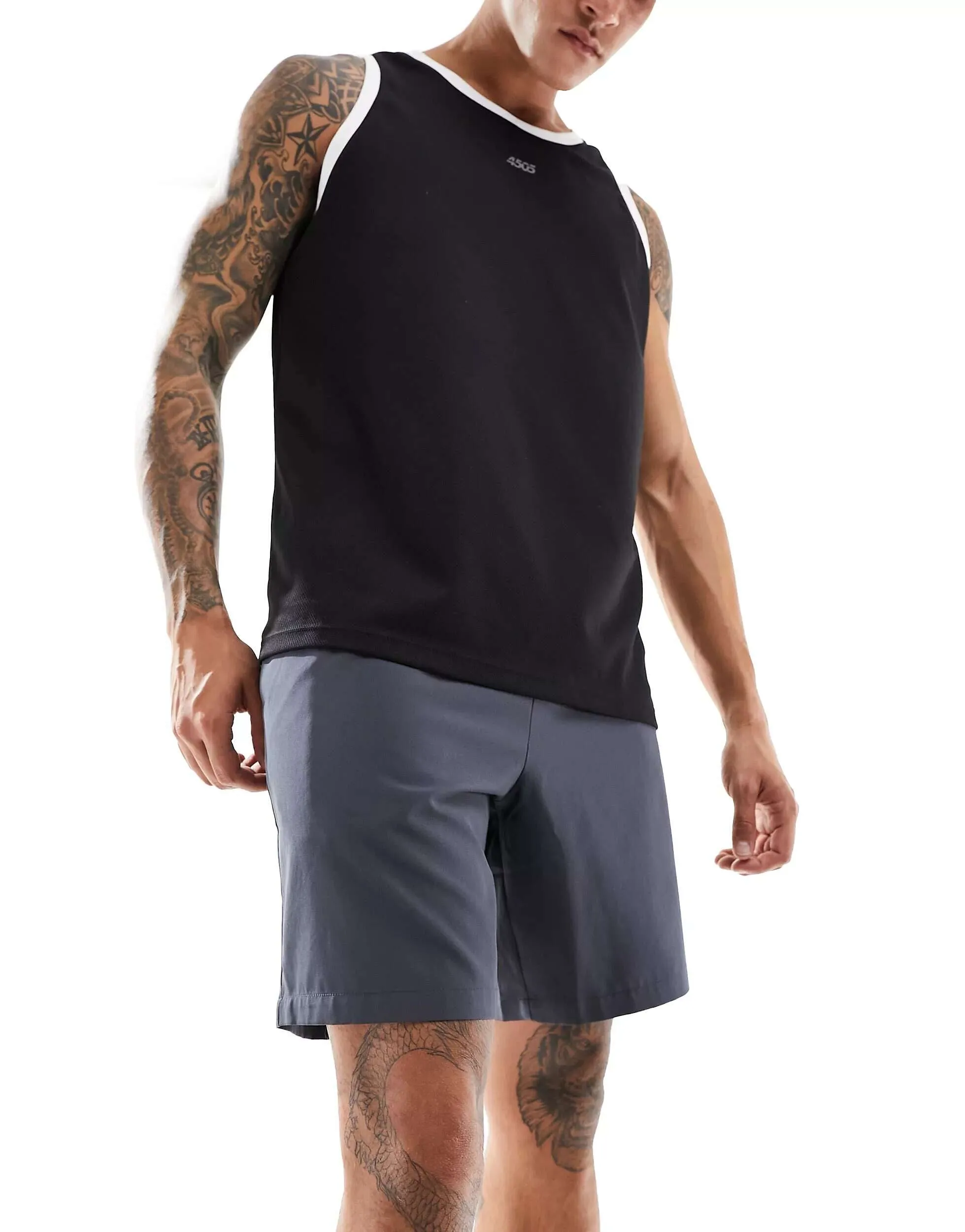 ASOS Icon 7" Quick Dry Training Shorts in Charcoal