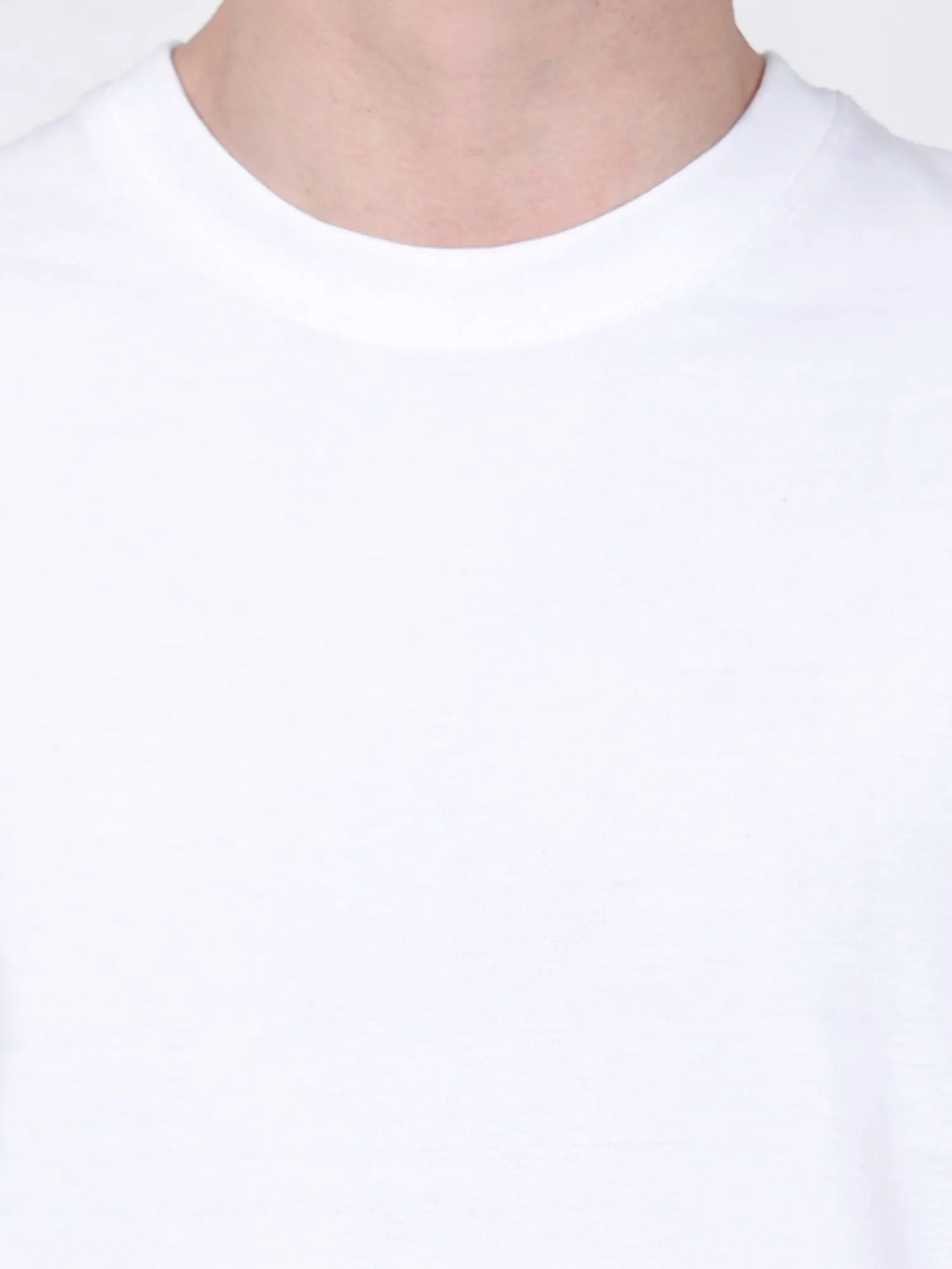 Azure White Oversized Blank Tee