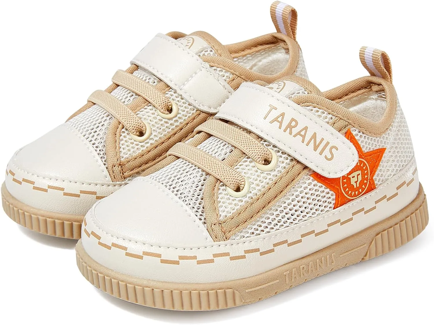 Baby and Toddler Boys & Girls Sneakers Lightweight Breathable Strap Athletic Running Squeak Shoes