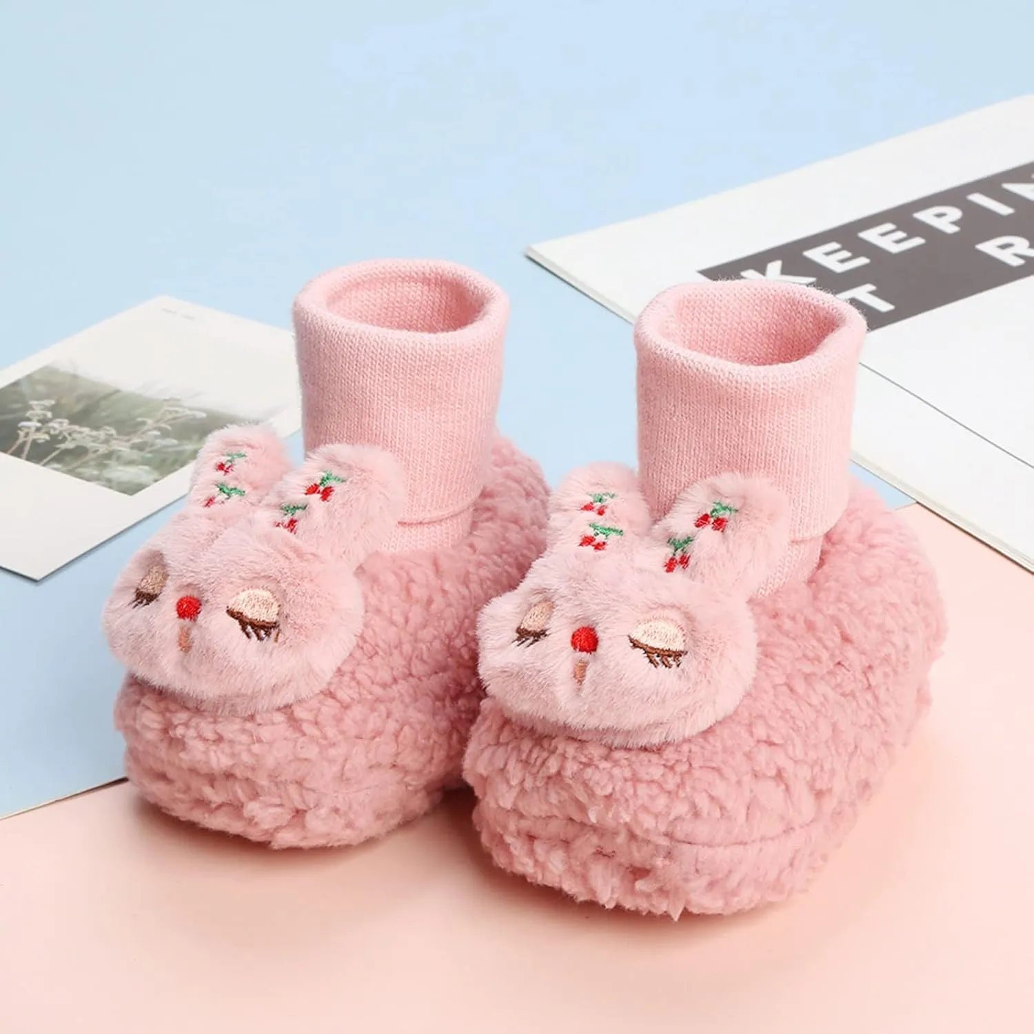 Baby Boots Toddler Boots Soft Bottom Toddler Shoes Plus Velvet Thick Non Slip Large Cotton Shoes 6 Months Baby Shoes
