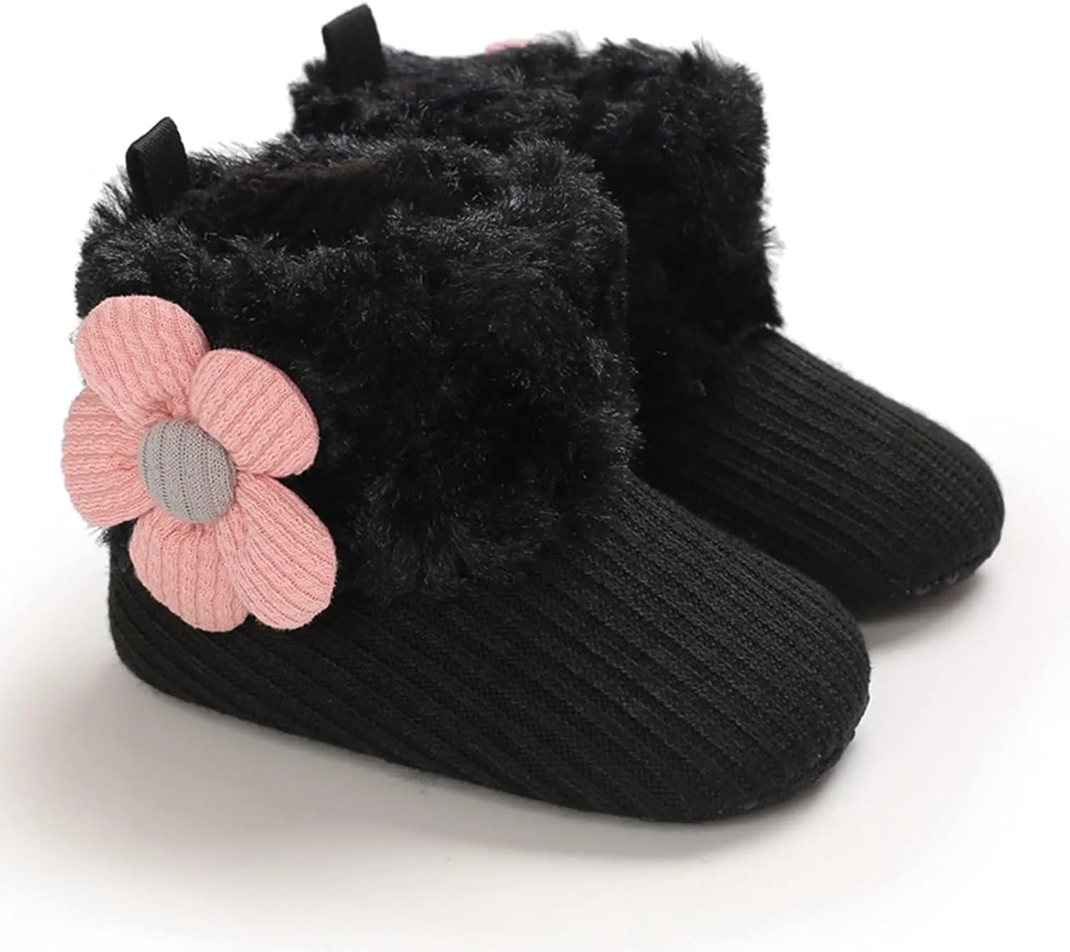 Baby Boy Girl Boots Newborn Shoes Winter Snow Bowknot Anti-Slip Soft Sole Warm Infant Toddler Prewalker Booties