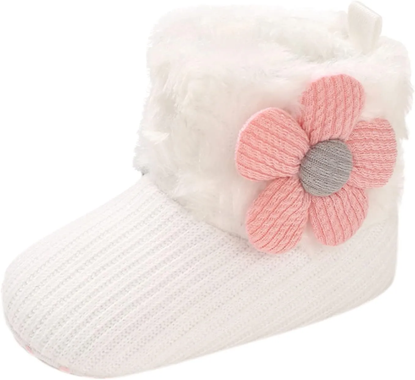 Baby Boy Girl Boots Newborn Shoes Winter Snow Bowknot Anti-Slip Soft Sole Warm Infant Toddler Prewalker Booties