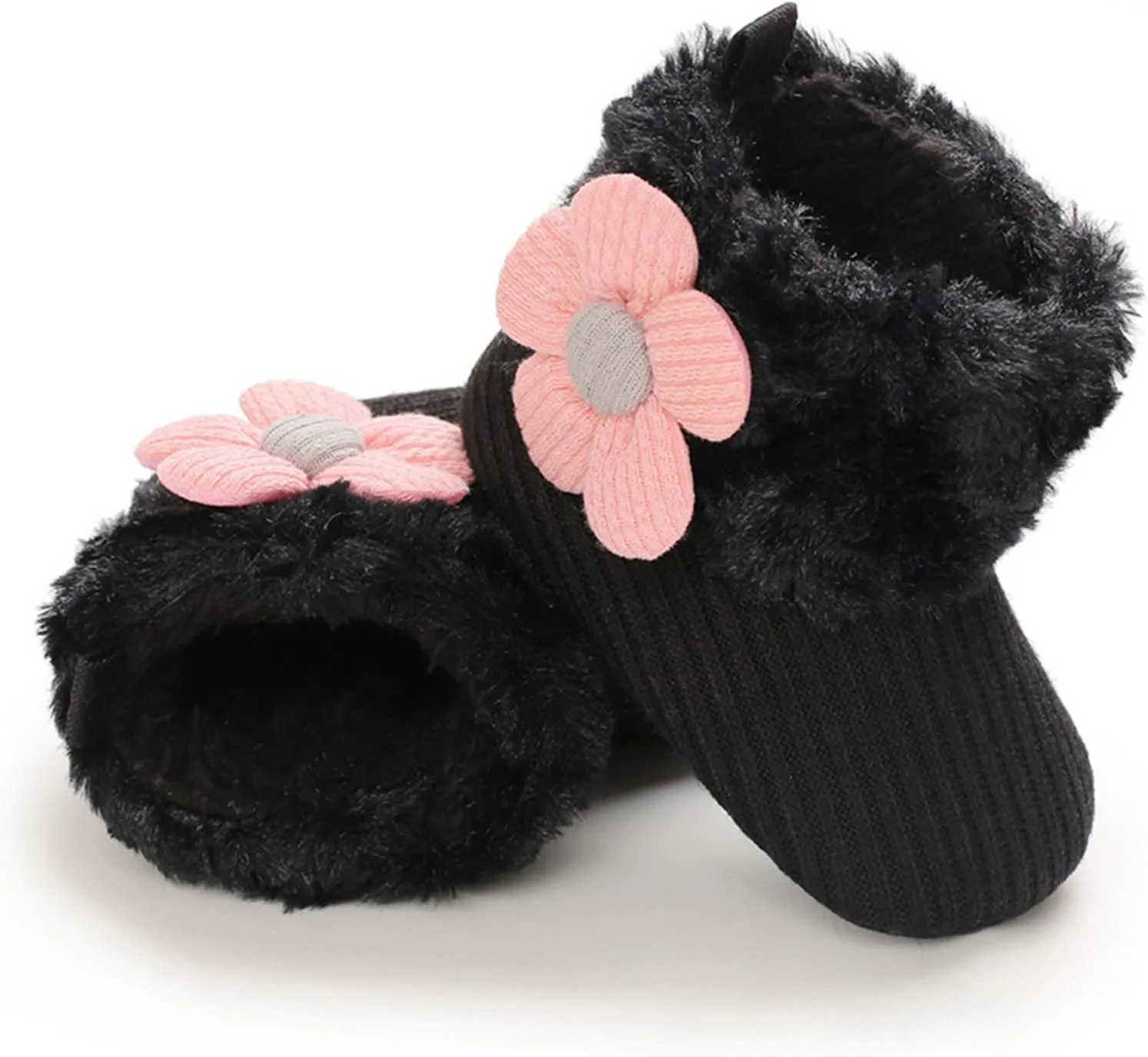 Baby Boy Girl Boots Newborn Shoes Winter Snow Bowknot Anti-Slip Soft Sole Warm Infant Toddler Prewalker Booties
