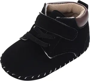 Baby Boy Girl High-Top Ankle Shoes Non Slip Soft Sole Infant Toddler Comfortable Prewalker Hard Sole Shoes for Baby Girl