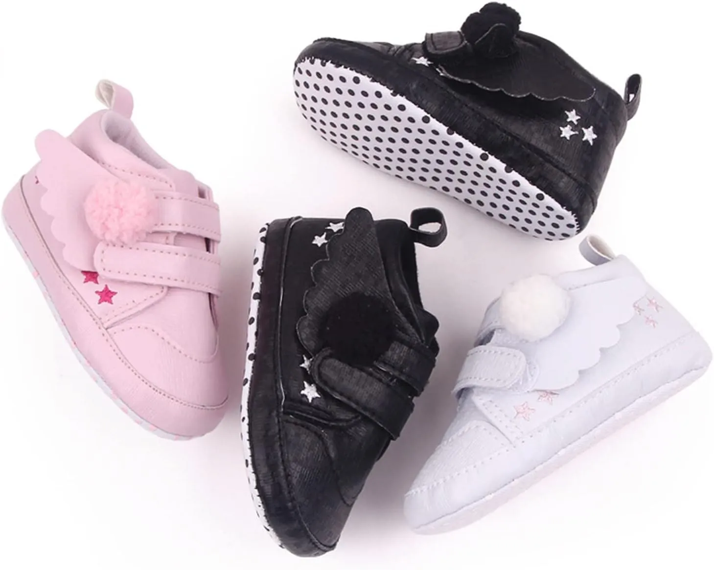 Baby Boy Girl Sneaker Soft Sole Anti-Slip Infants Soft Soled Casual Flat Solid Color Running Sport Athletic Shoes