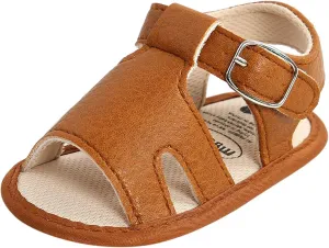 Baby Boy Girl Summer Sandals Outdoor Beach Anti-Slip Rubber Soft Sole Newborn Toddler First Walker Shoes 0-18Months