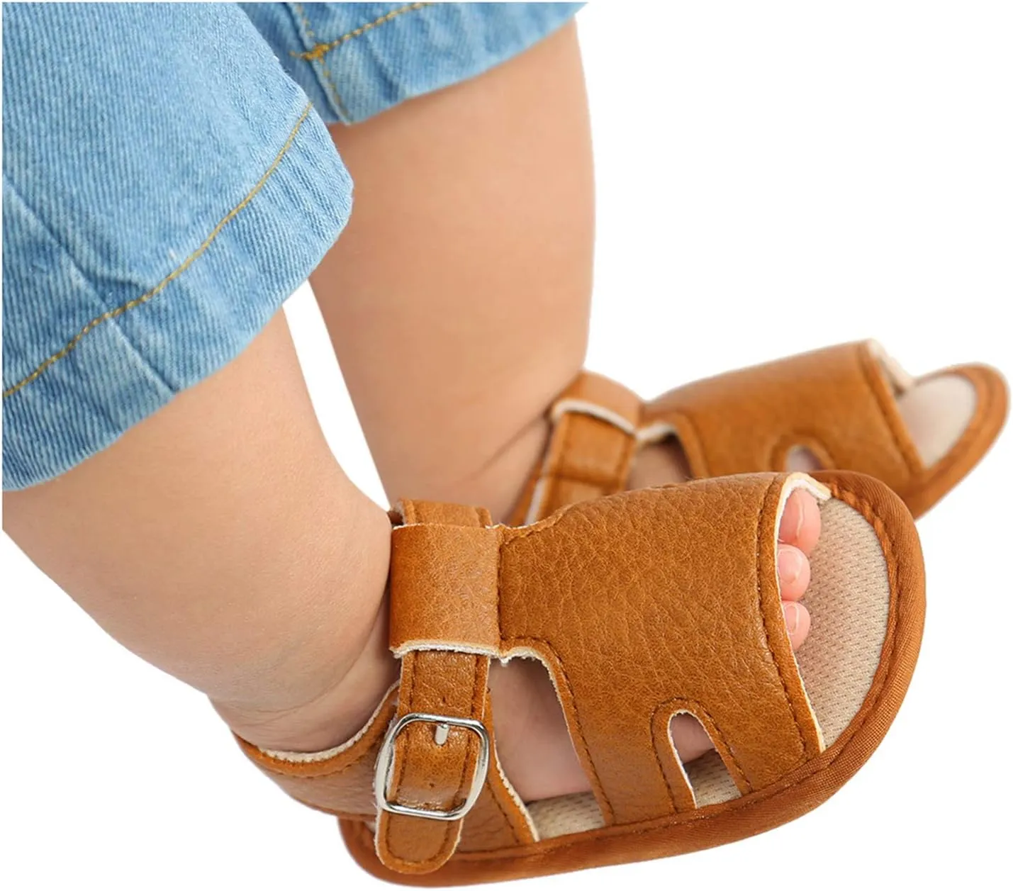 Baby Boy Girl Summer Sandals Outdoor Beach Anti-Slip Rubber Soft Sole Newborn Toddler First Walker Shoes 0-18Months