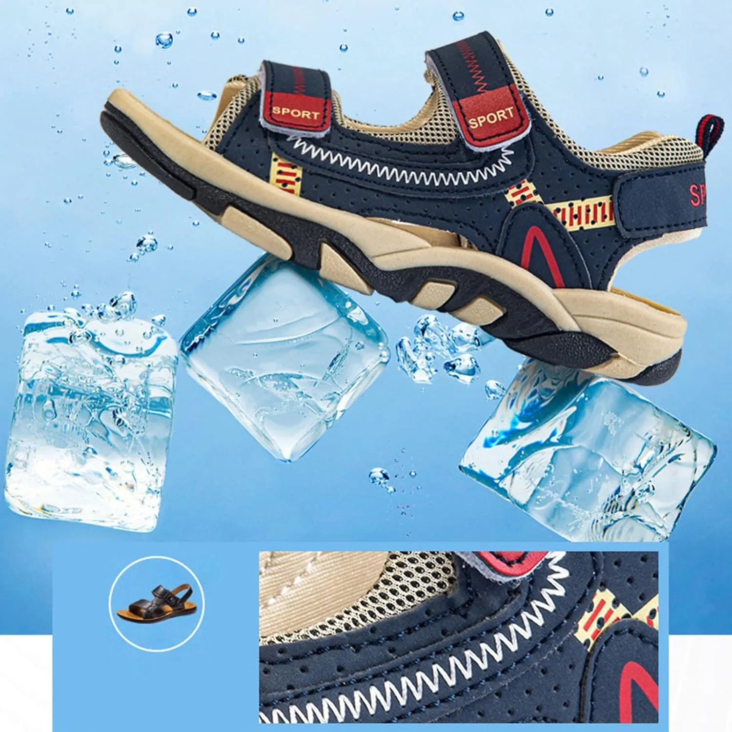 Baby Boy Sandals 12-18 Months Summer Boys Girls Sandals Walking Shoes Kids Toddler Slides Sandals Unisex Children Casual