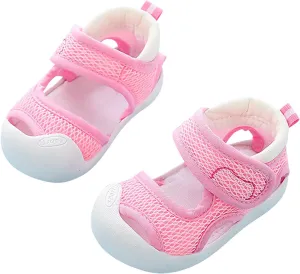 Baby Boys Girls Athletic Sports Sandals Toddler Open-Toe Breathable Rubber Sole Beach Water Adjustable Walking Shoes