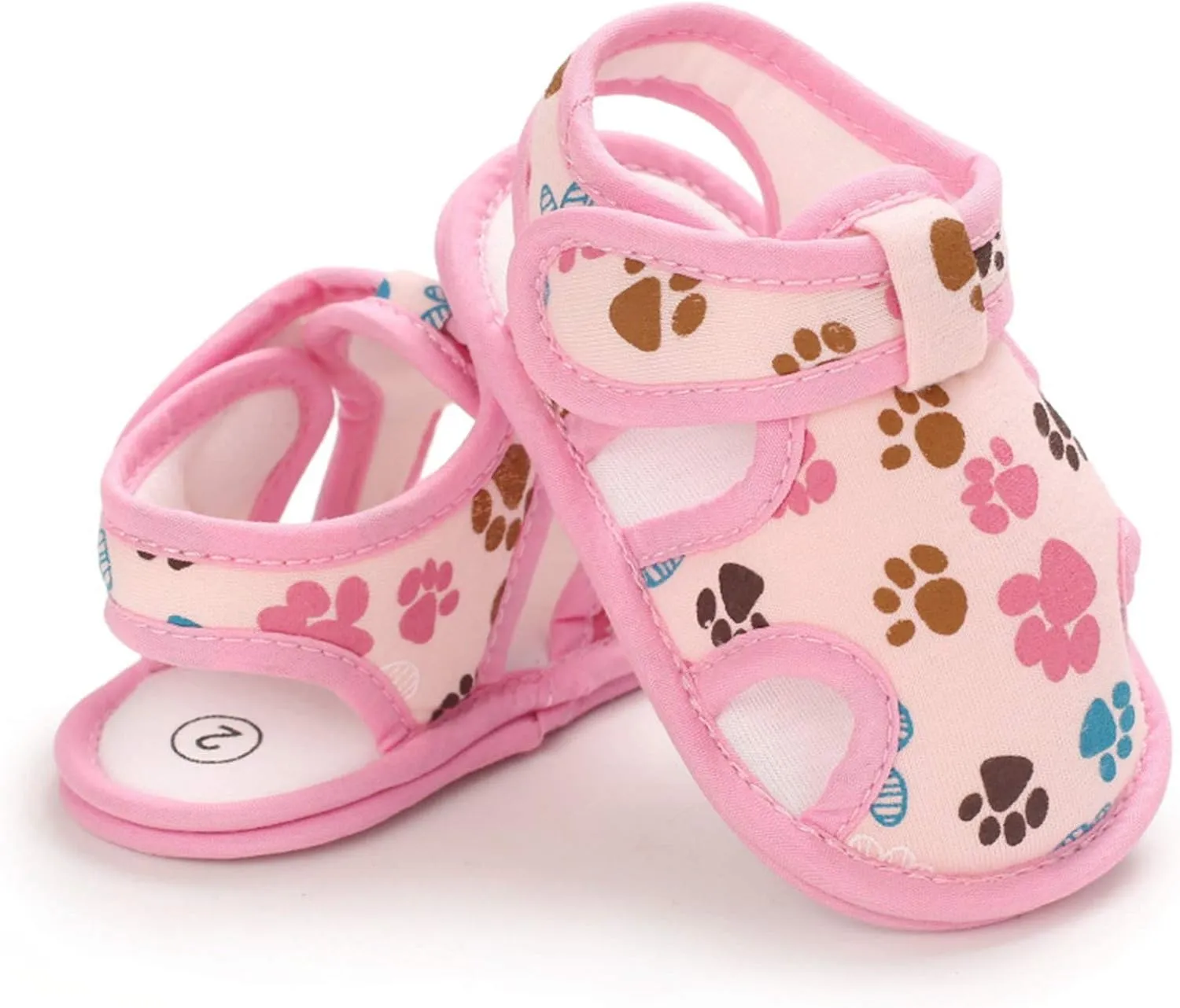 Baby Boys Girls Cartoon &Star Sandals Infant Outdoor Summer Beach Shoes Non Slip Soft Sole Toddler First Walker