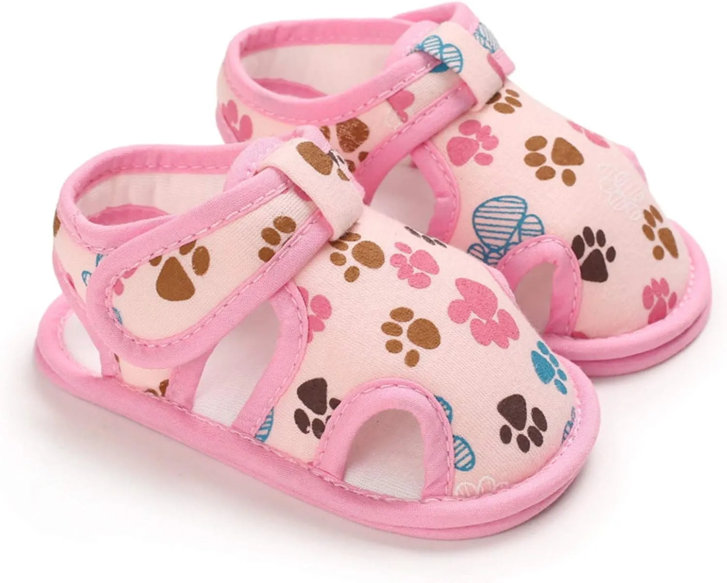 Baby Boys Girls Cartoon &Star Sandals Infant Outdoor Summer Beach Shoes Non Slip Soft Sole Toddler First Walker