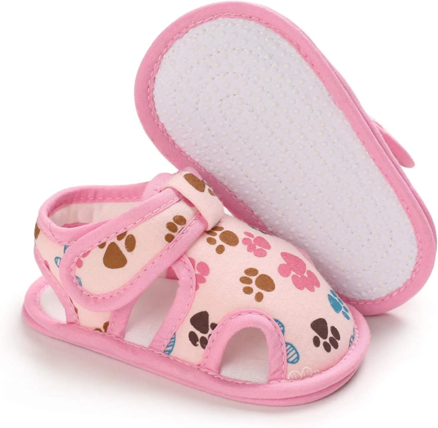 Baby Boys Girls Cartoon &Star Sandals Infant Outdoor Summer Beach Shoes Non Slip Soft Sole Toddler First Walker