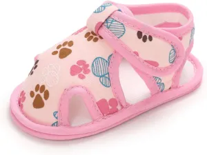 Baby Boys Girls Cartoon &Star Sandals Infant Outdoor Summer Beach Shoes Non Slip Soft Sole Toddler First Walker