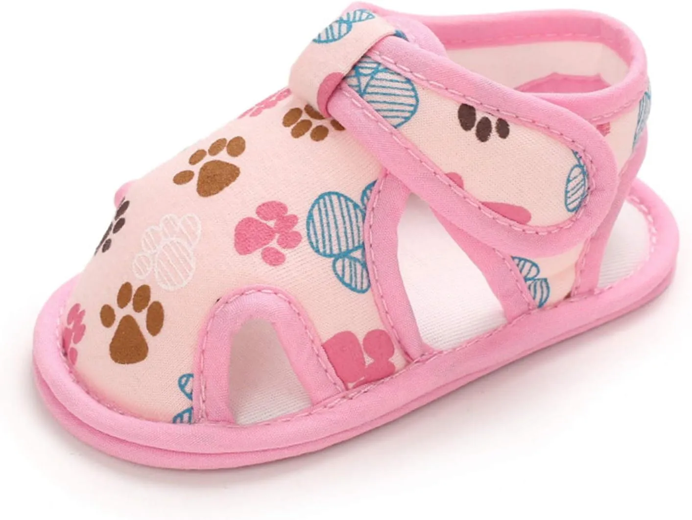 Baby Boys Girls Cartoon &Star Sandals Infant Outdoor Summer Beach Shoes Non Slip Soft Sole Toddler First Walker