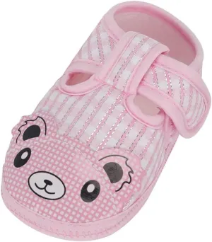 Baby Boys Girls Cartoon Bear Walking Sandals Buckle Anti-Slip Soft Sole Breathable Prewalker Flat Crib Shoes