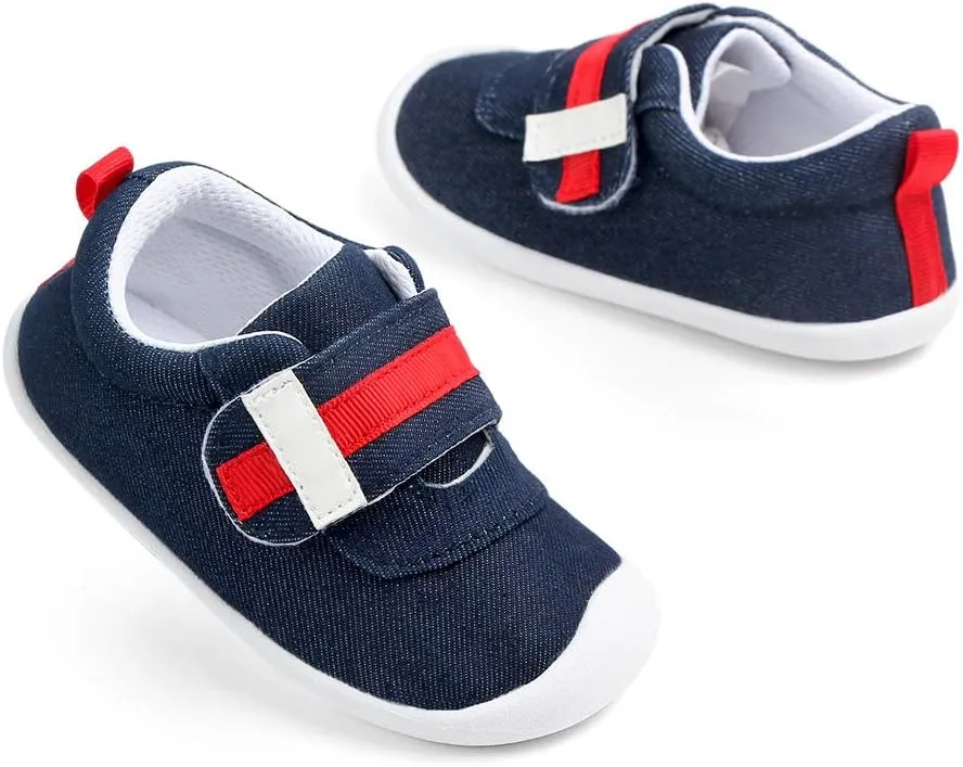 Baby Boys Girls Cotton Rubber Sloe Outdoor Sneakers First Walkers Shoes