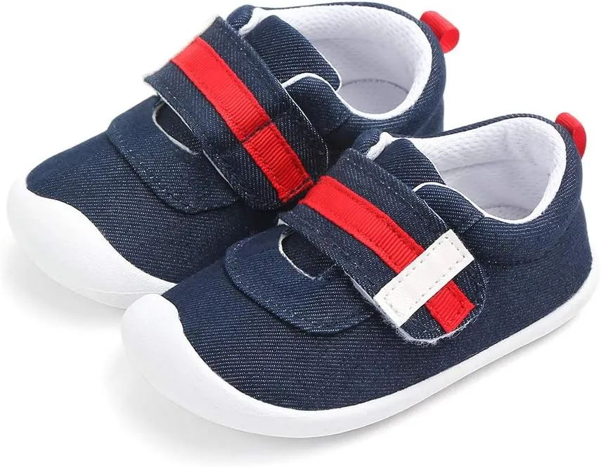 Baby Boys Girls Cotton Rubber Sloe Outdoor Sneakers First Walkers Shoes