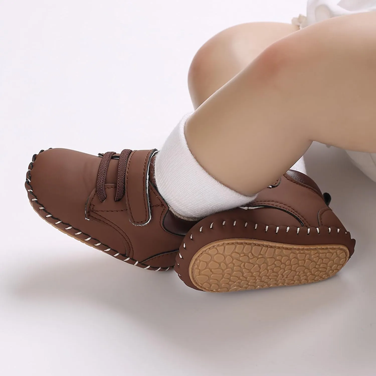 Baby Boys Girls High-Top Ankle Shoes Non Slip Soft Sole Comfortable Prewalker First Walking Sneakers for Toddler