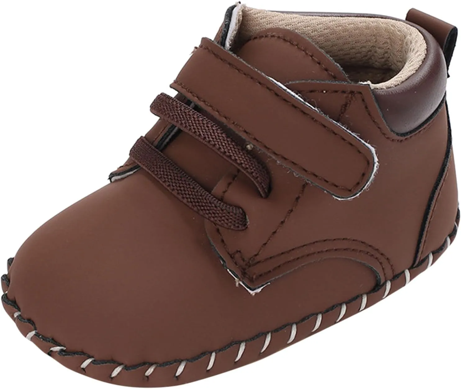 Baby Boys Girls High-Top Ankle Shoes Non Slip Soft Sole Comfortable Prewalker First Walking Sneakers for Toddler