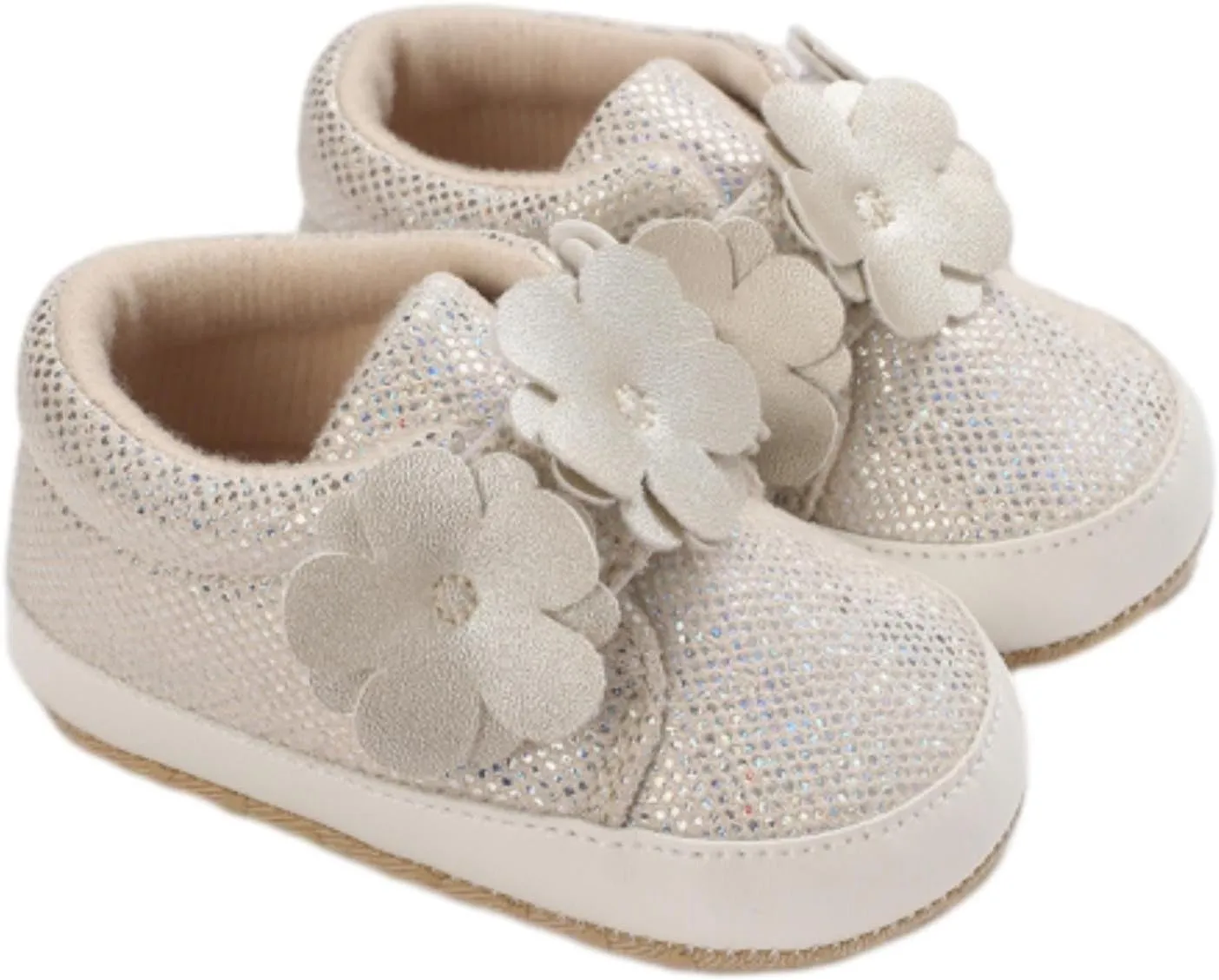 Baby Boys Girls High Top Sneakers Soft Soles Non Slip Infant Ankle Shoes Toddler Prewalker First Walking Crib Shoes