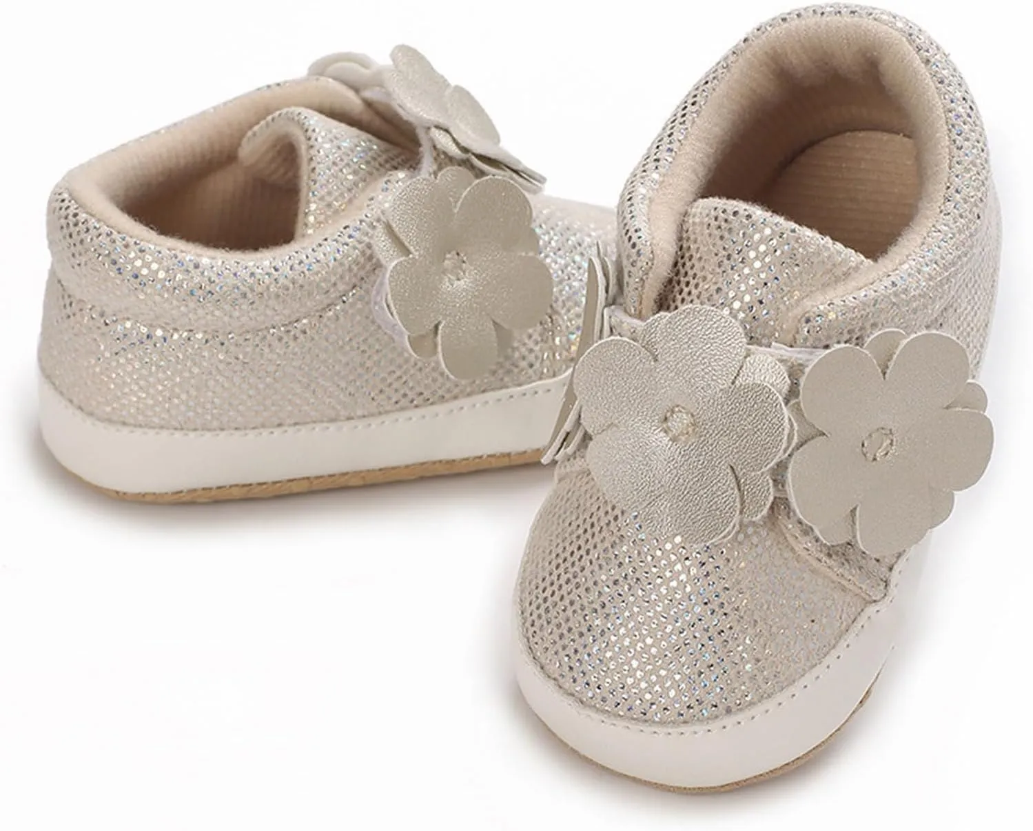 Baby Boys Girls High Top Sneakers Soft Soles Non Slip Infant Ankle Shoes Toddler Prewalker First Walking Crib Shoes