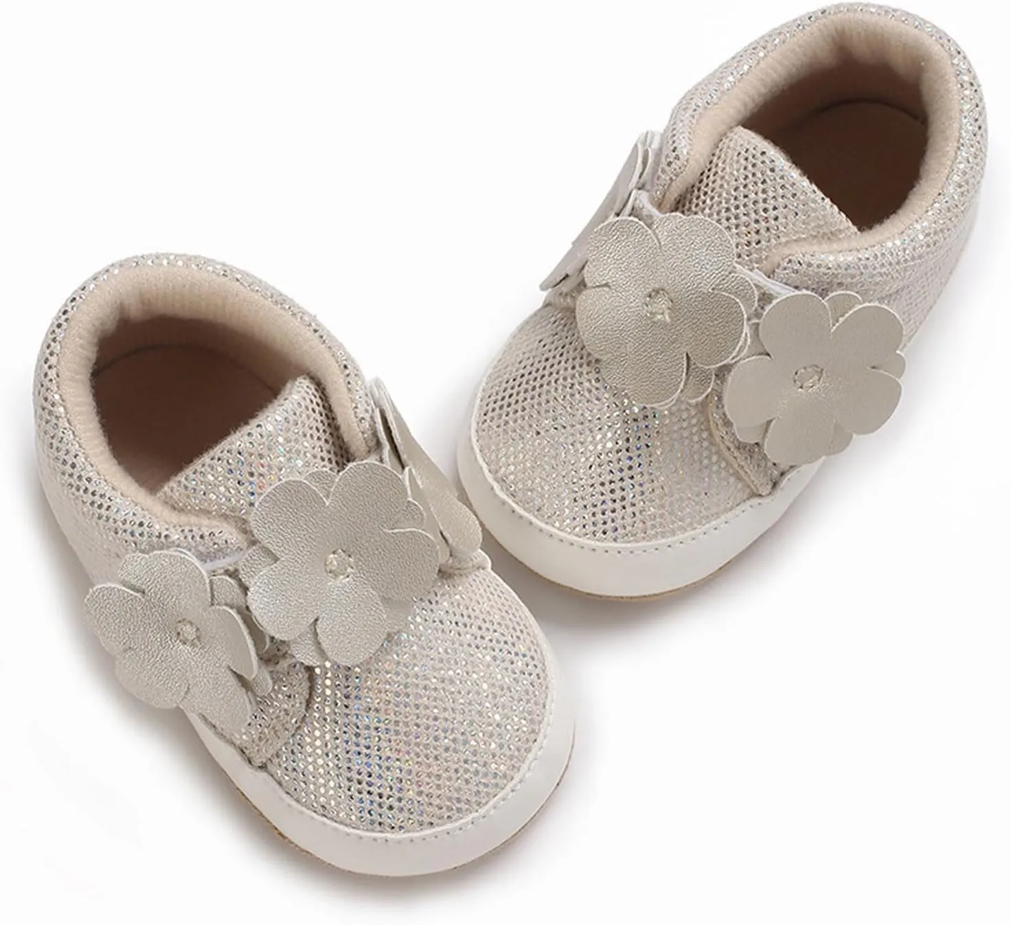 Baby Boys Girls High Top Sneakers Soft Soles Non Slip Infant Ankle Shoes Toddler Prewalker First Walking Crib Shoes