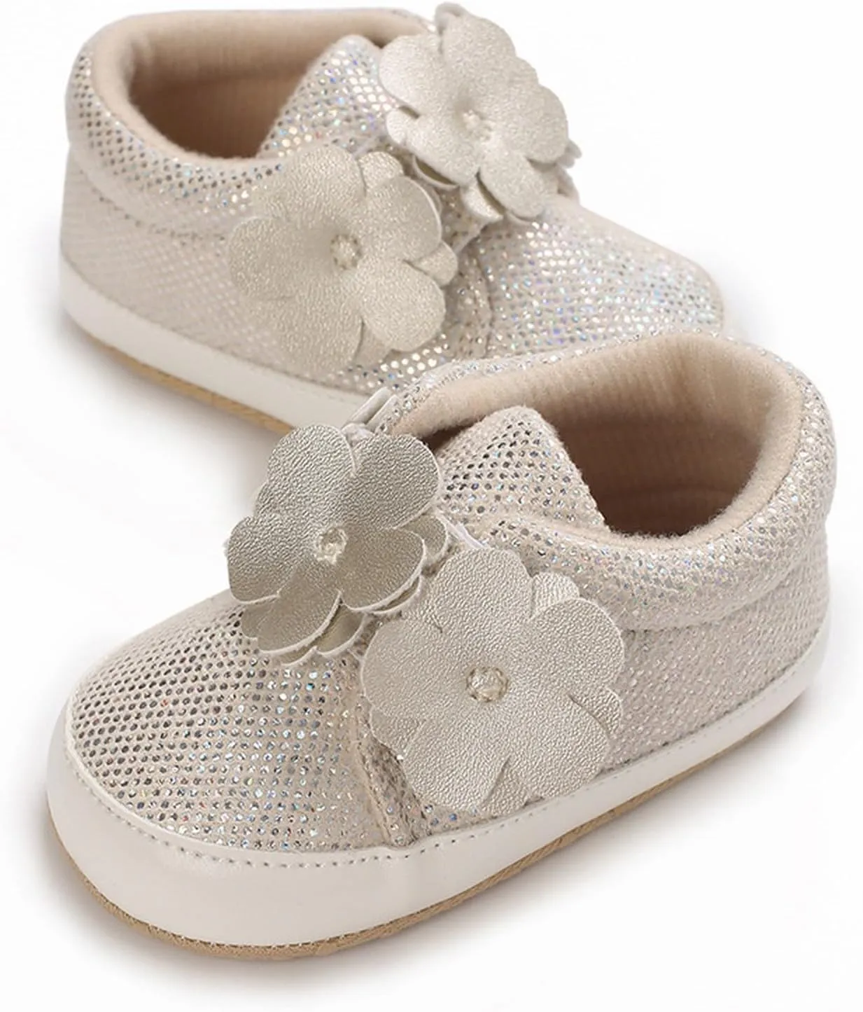 Baby Boys Girls High Top Sneakers Soft Soles Non Slip Infant Ankle Shoes Toddler Prewalker First Walking Crib Shoes