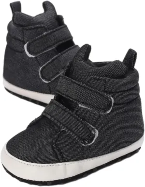 Baby Boys Girls High Tops Ankle Sneakers Soft Anti Slip Sole Warm Shoes Unisex Comfy Warm Slip On Casual Shoes
