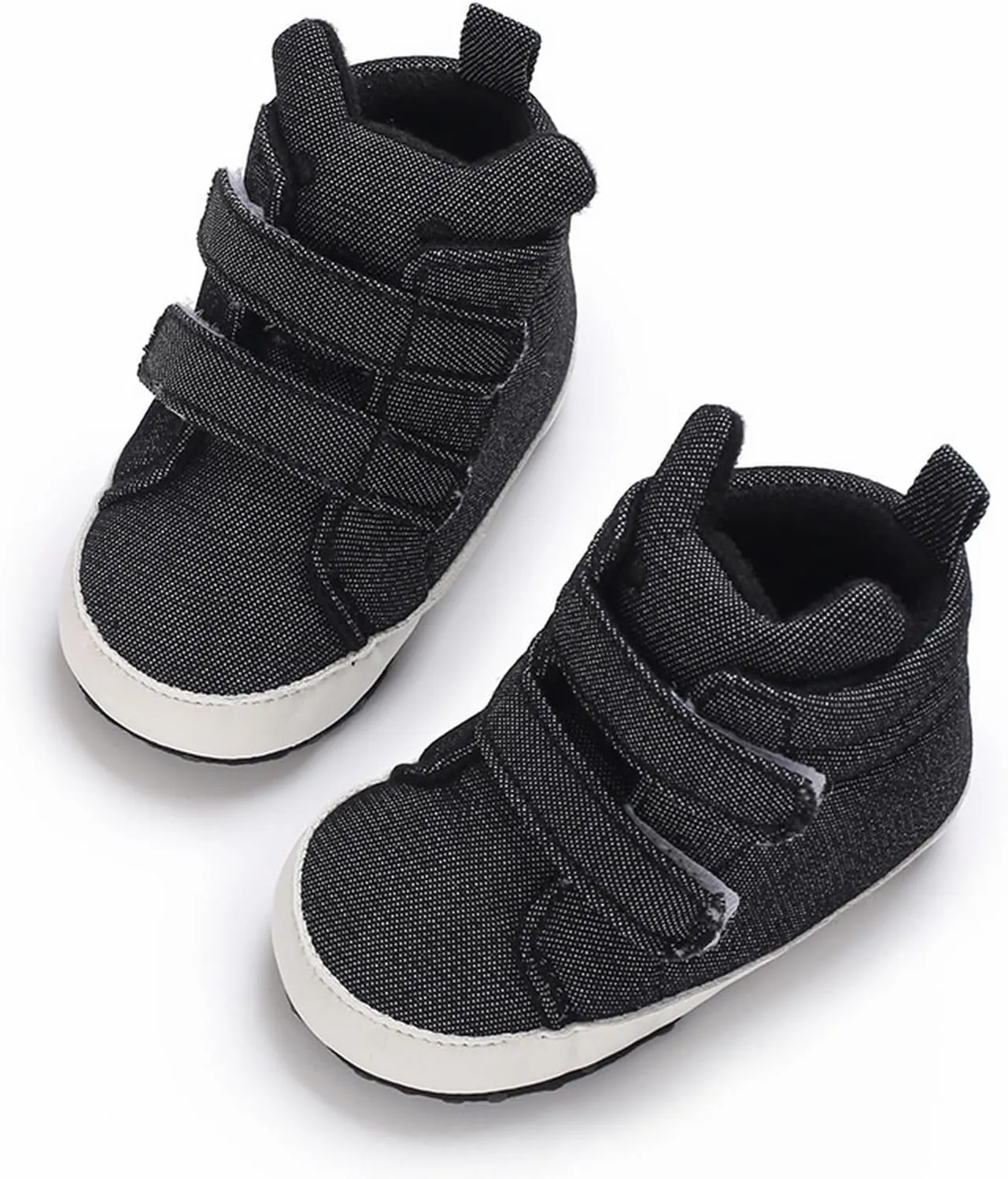 Baby Boys Girls High Tops Ankle Sneakers Soft Anti Slip Sole Warm Shoes Unisex Comfy Warm Slip On Casual Shoes