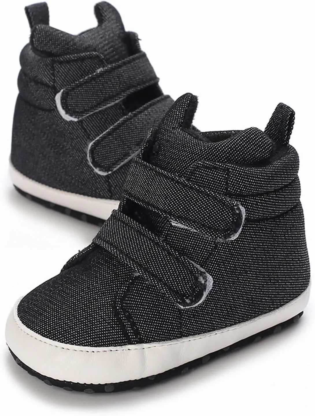 Baby Boys Girls High Tops Ankle Sneakers Soft Anti Slip Sole Warm Shoes Unisex Comfy Warm Slip On Casual Shoes