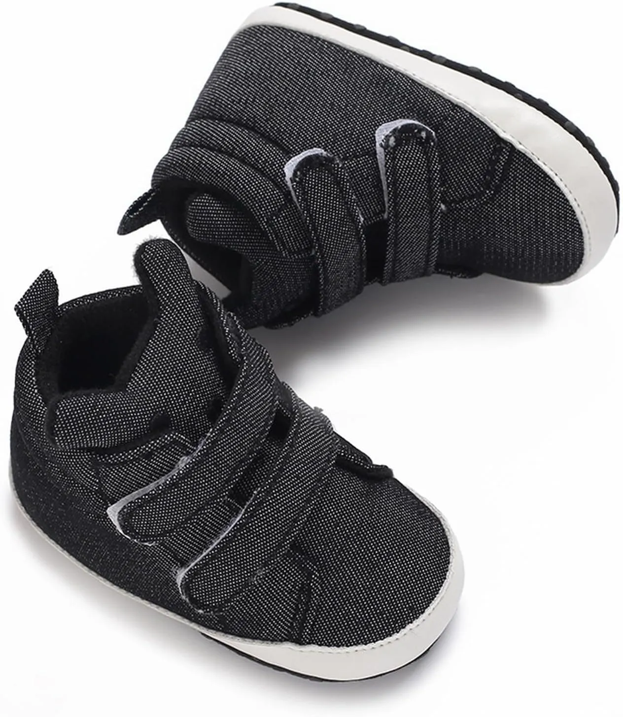 Baby Boys Girls High Tops Ankle Sneakers Soft Anti Slip Sole Warm Shoes Unisex Comfy Warm Slip On Casual Shoes