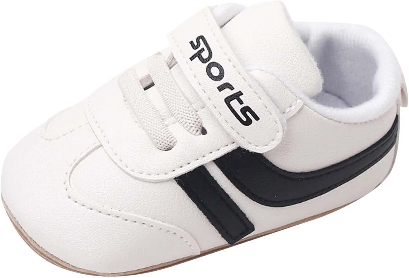 Baby Boys Girls Pu Leather Sneakers Soft Rubber Sole Lace Up xford Soccer Infant Crib Toddler Waler Shoes