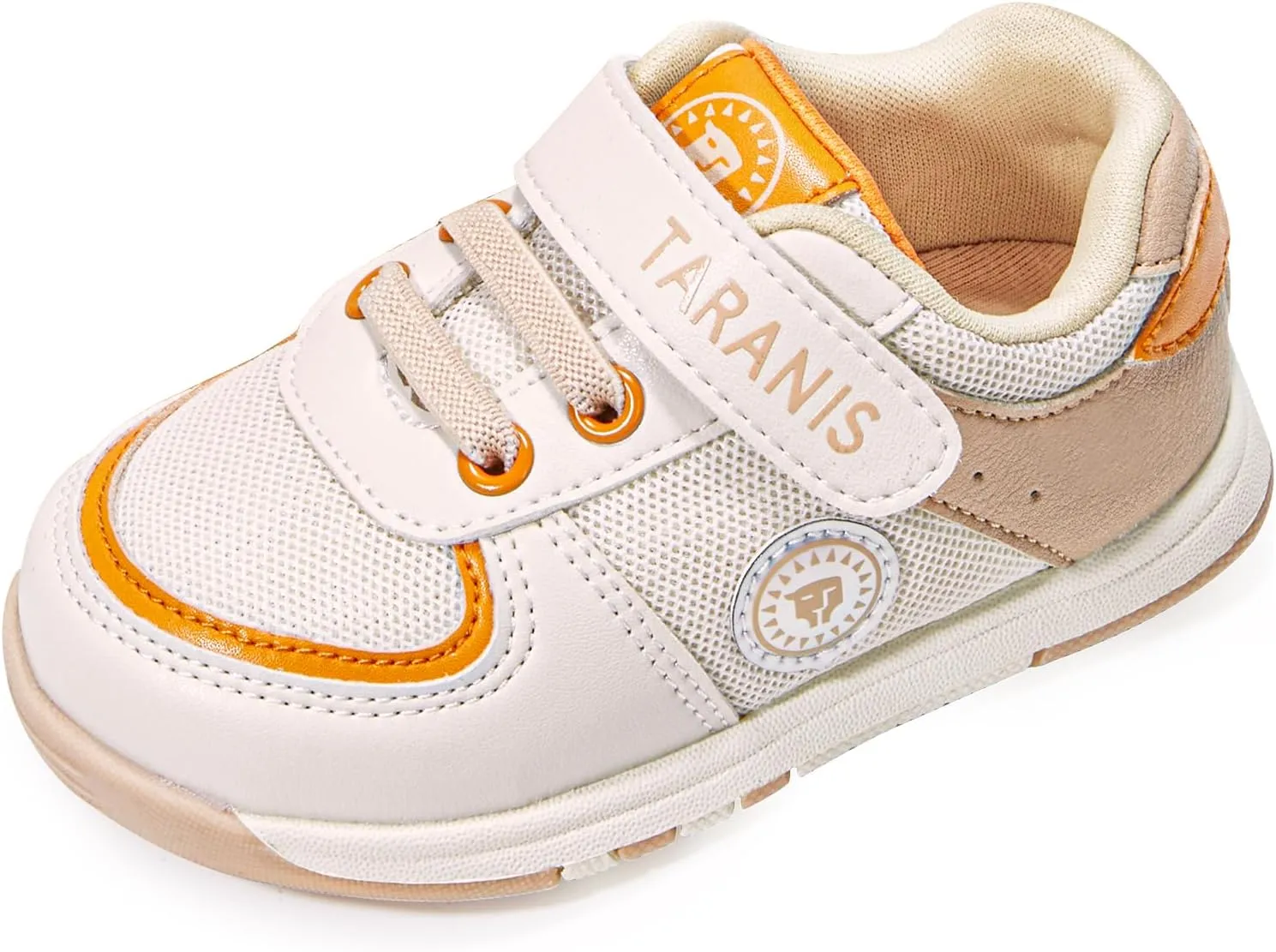 Baby Boys Girls Shoes Breathable Toddler Sneakers Prewalkers Rubber Sole Apricot21