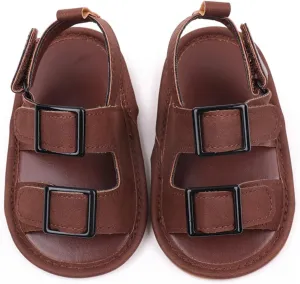 Baby Boys Girls Summer Sandals Open-Toe Infant Soft Rubber Sole Outdoor Shoes Toddler First Walking Shoes Casual