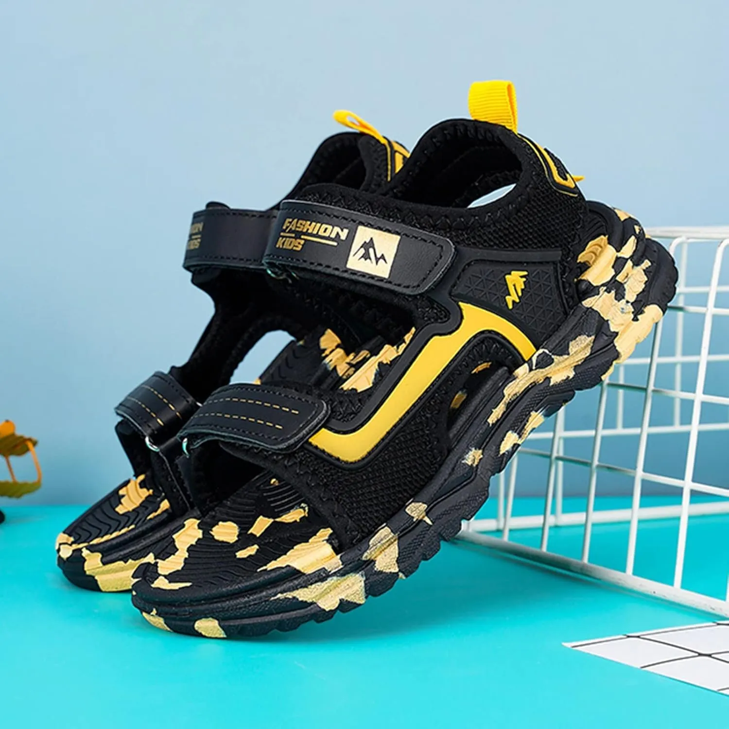 Baby Boys Girls Toddler Summer Shoes Sandals Outdoor Beach Anti-Slip Lightweight Soft Sole (Black, 11.5 Little Child)
