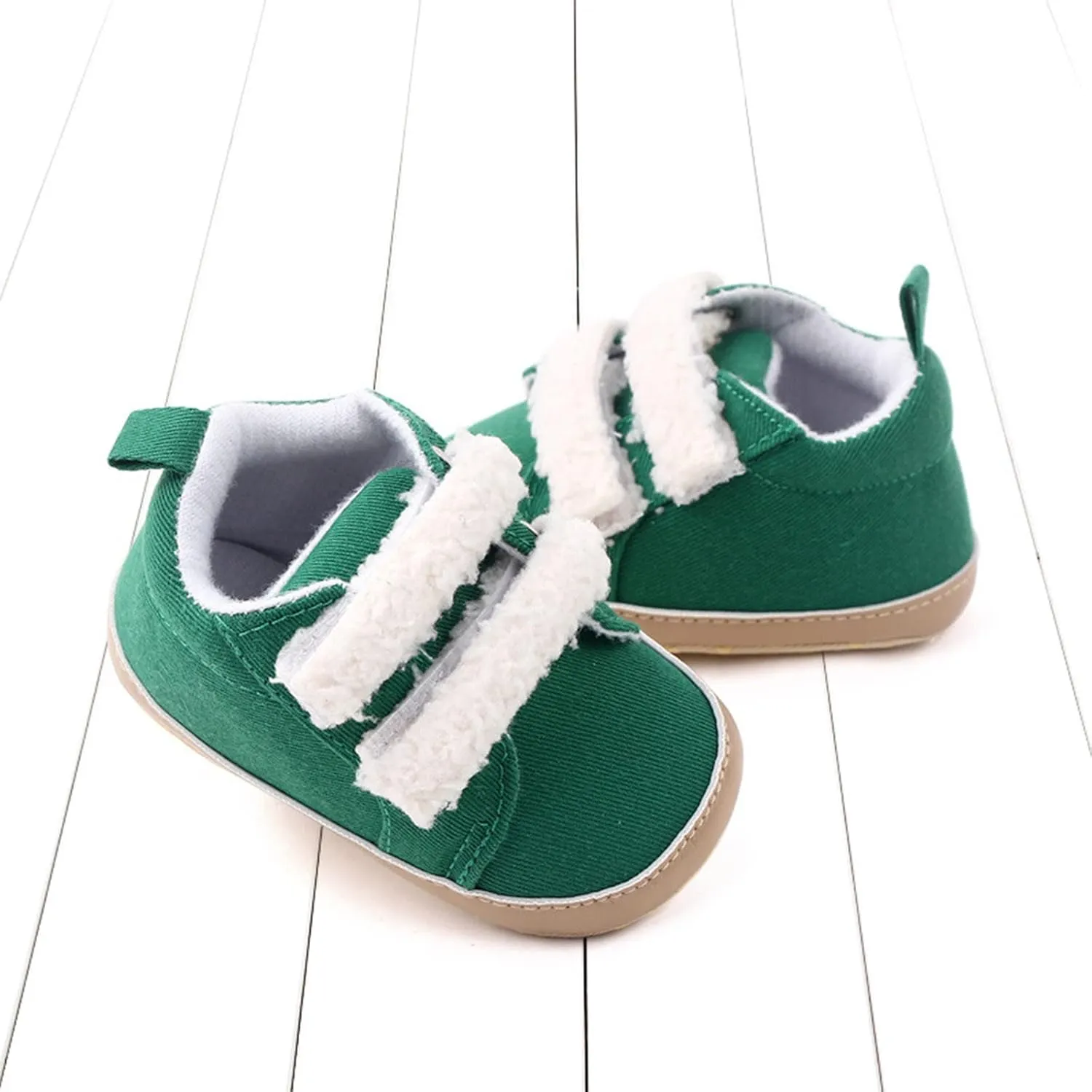 Baby Boys Girls xford Cloth Shoes Soft Rubber Sole Anti-Slip Sneakers Toddler Infant occasins Walking Shoes