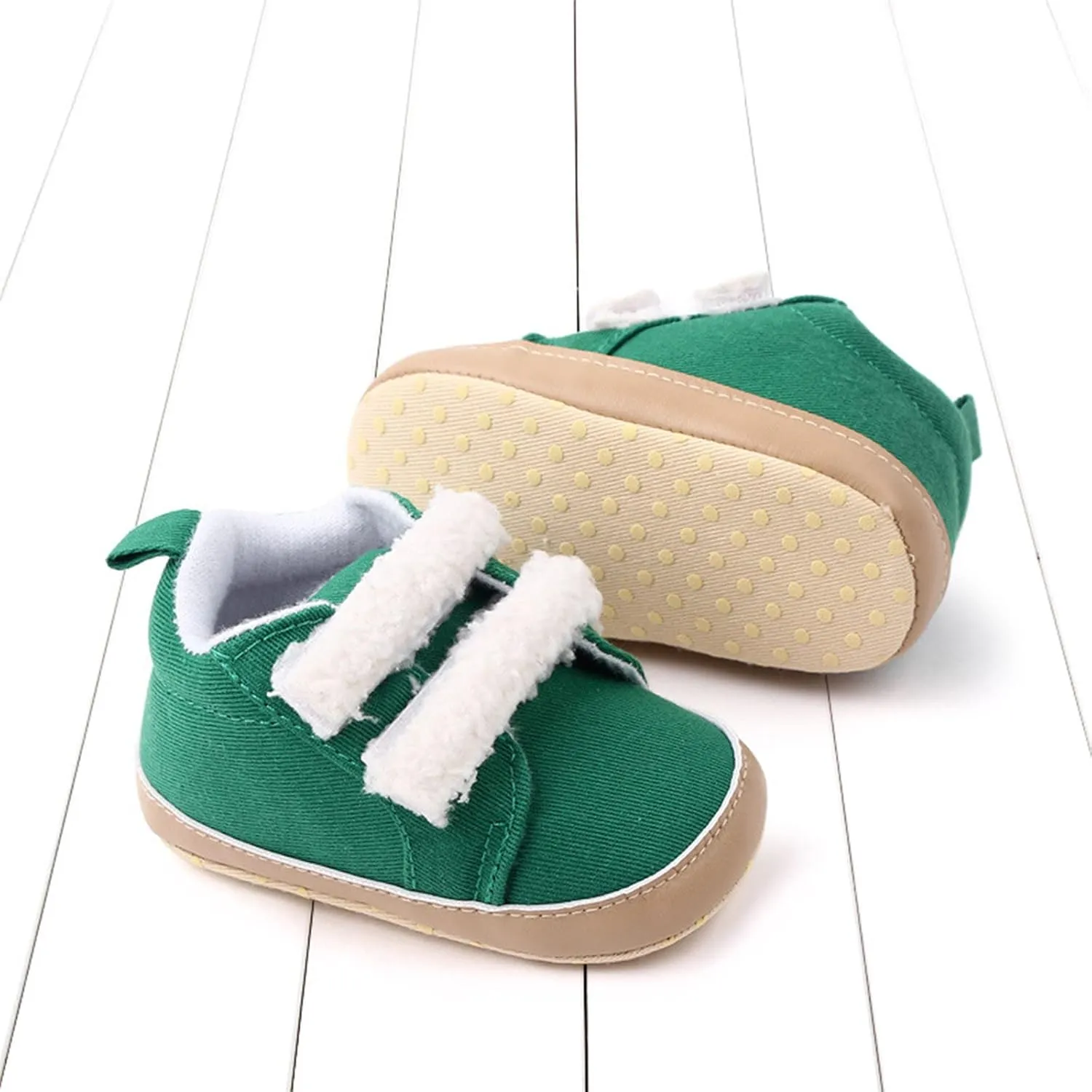 Baby Boys Girls xford Cloth Shoes Soft Rubber Sole Anti-Slip Sneakers Toddler Infant occasins Walking Shoes