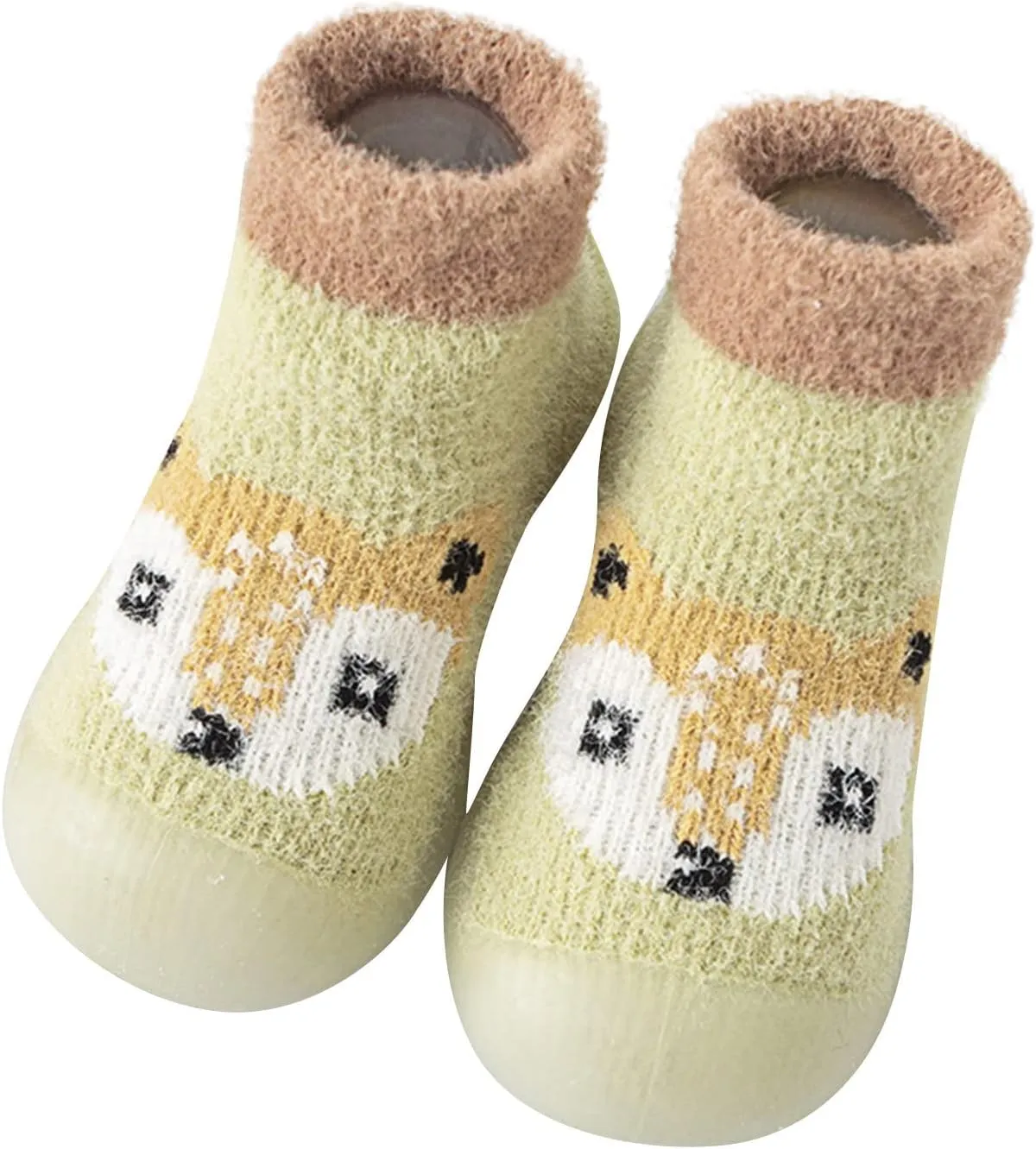Baby Cute Pattern Socks Shoes Baby Boys Girls First Walking Shoes Cute Cartoon Warm Thickened Shoes Baby Sock Shoes
