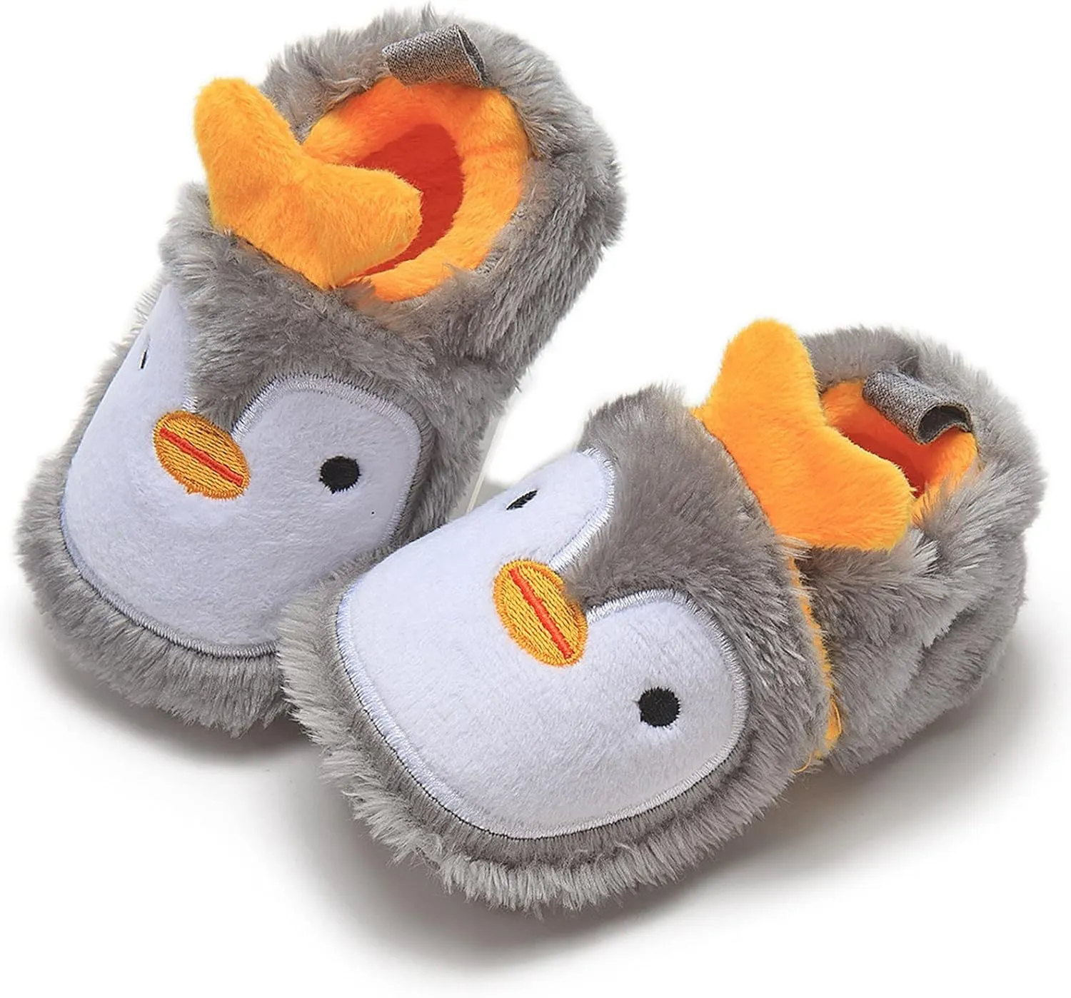 Baby Cute Shape Fuzzy Slippers Girls Boys Furry Soft Sole Non Slip House Slipper Infant Flannel Round Toe Shoes