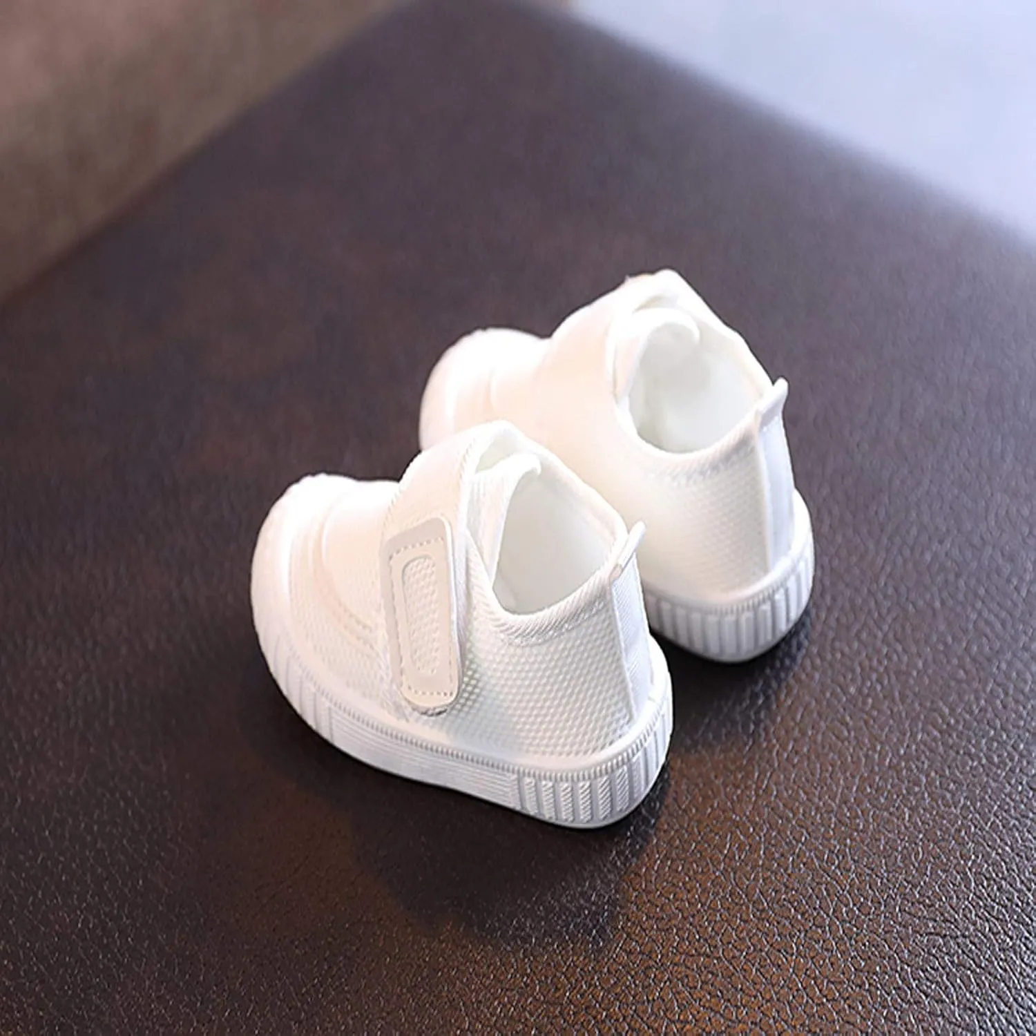 Baby First-Walking Shoes 0-24Months Toddler Infant Boys Girls Soft Sole Non Slip Canvas Mesh Breathable Sneakers (White-02#A, 9-12Months)