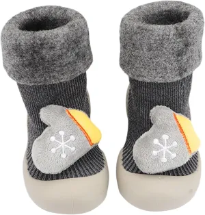 Baby First Walking Shoes Slip-On Slippers Newborn Floor Slipper Breathable Cotton Mesh Socks Shoes Crib Shoes