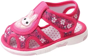 Baby Girl Sandals Closed-Toe Anti-Slip Premium Rubber Sole Toddler Boys Lightweight Hollow First Walkers Shoes