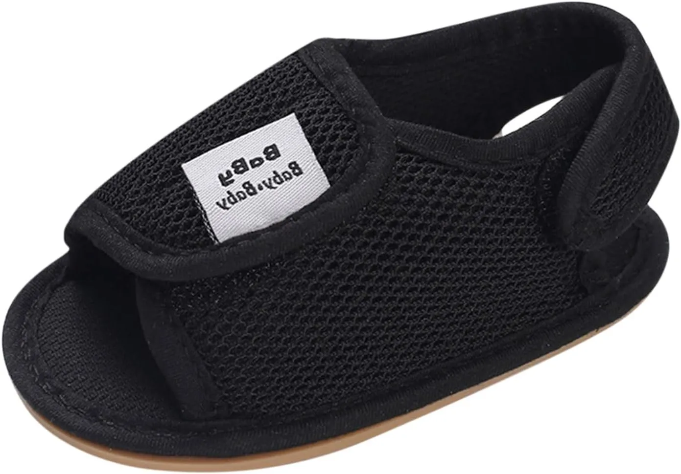 Baby Girls Boys Sandals Infant Toddler Shoes First Walkers Prewalkers Mesh Soft Sole Sneakers Casual (Black, 6 Toddler)