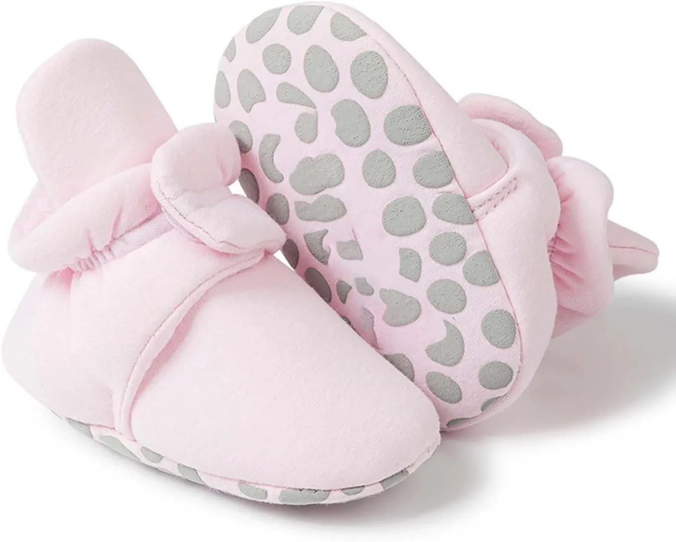 Baby Girls Boys Shoes Socks Solid Color Knitted Plush Soft Sole Anti-Slip Warm Winter Indoor Outdoor Casual Shoes