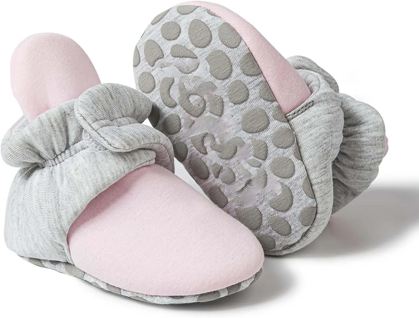 Baby Girls Boys Shoes Socks Solid Color Knitted Plush Soft Sole Anti-Slip Warm Winter Indoor Outdoor Casual Snap Booties